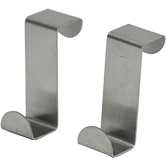 Set of 2 Over Drawer Hooks- Stainless Steel