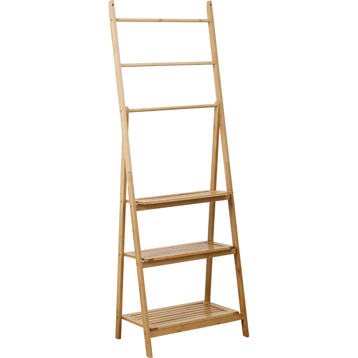 Bamboo 3 Shelf Towel/Clothes Rack