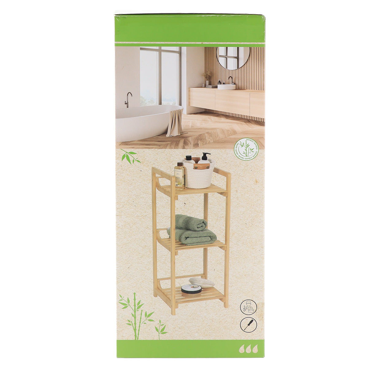 Bamboo Furniture Shelves- 3 Shelves - The Organised Store