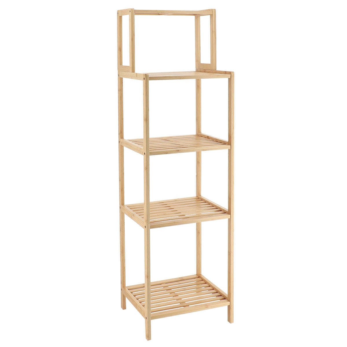 Bamboo Furniture Sheving- 5 Shelves - The Organised Store