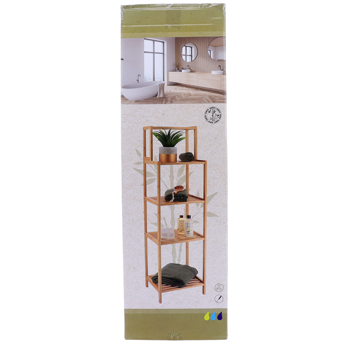 Bamboo Furniture Sheving- 5 Shelves - The Organised Store