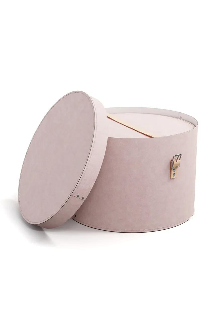 Rut Round Storage Boxes with Strap- Set of 2-Rose - The Organised Store