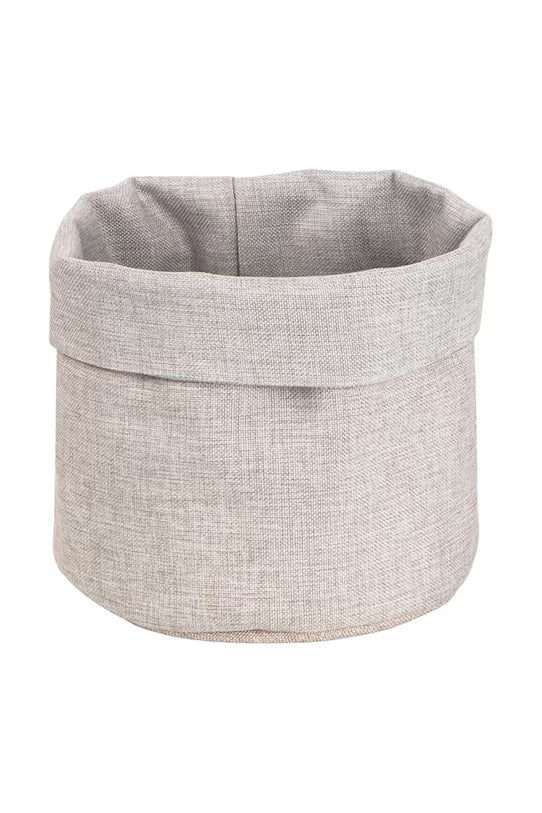 Hanging Basket Storage - Round  & Linen Look - Hanging Storage Solution-Beige-Small - The Organised Store