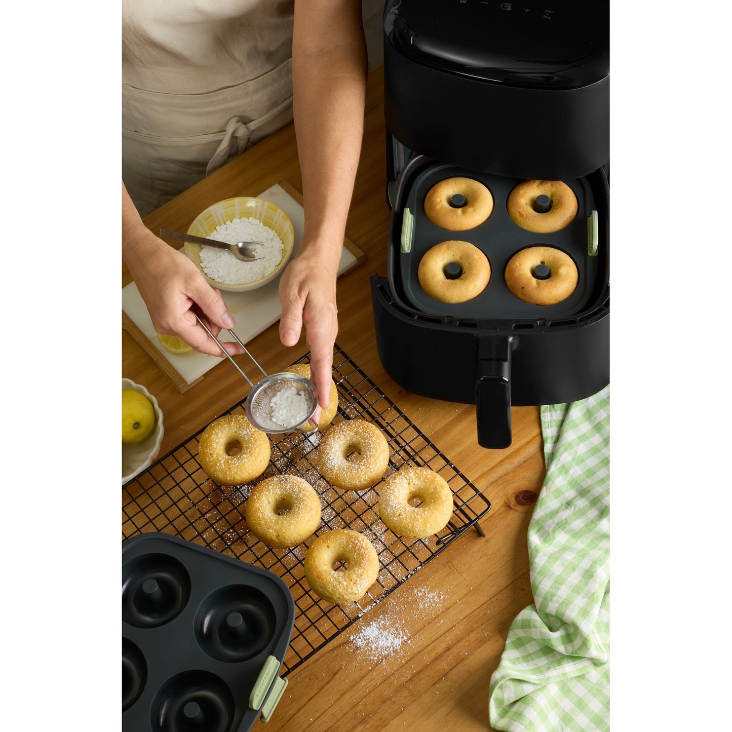 Air Fryer Doughnuts Mould, 4 hole