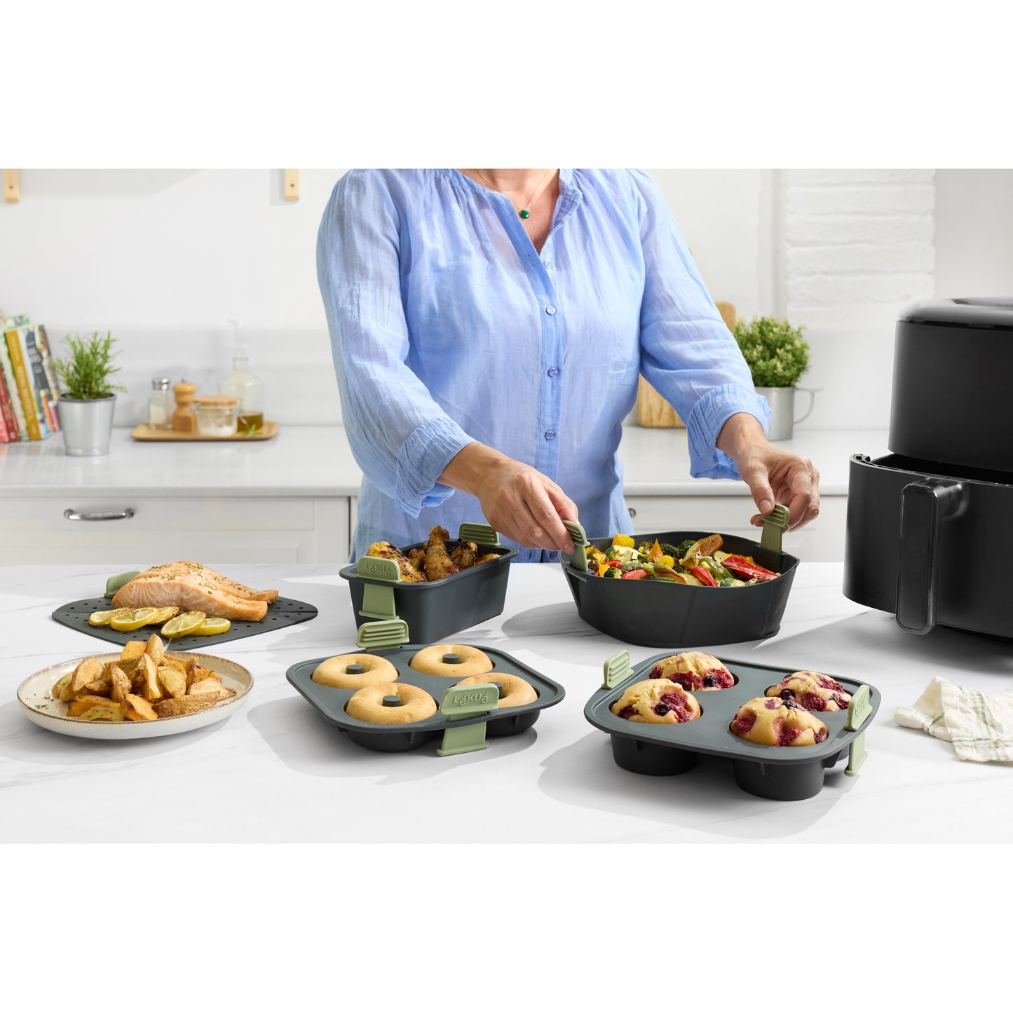 Air Fryer Rectangular Basket