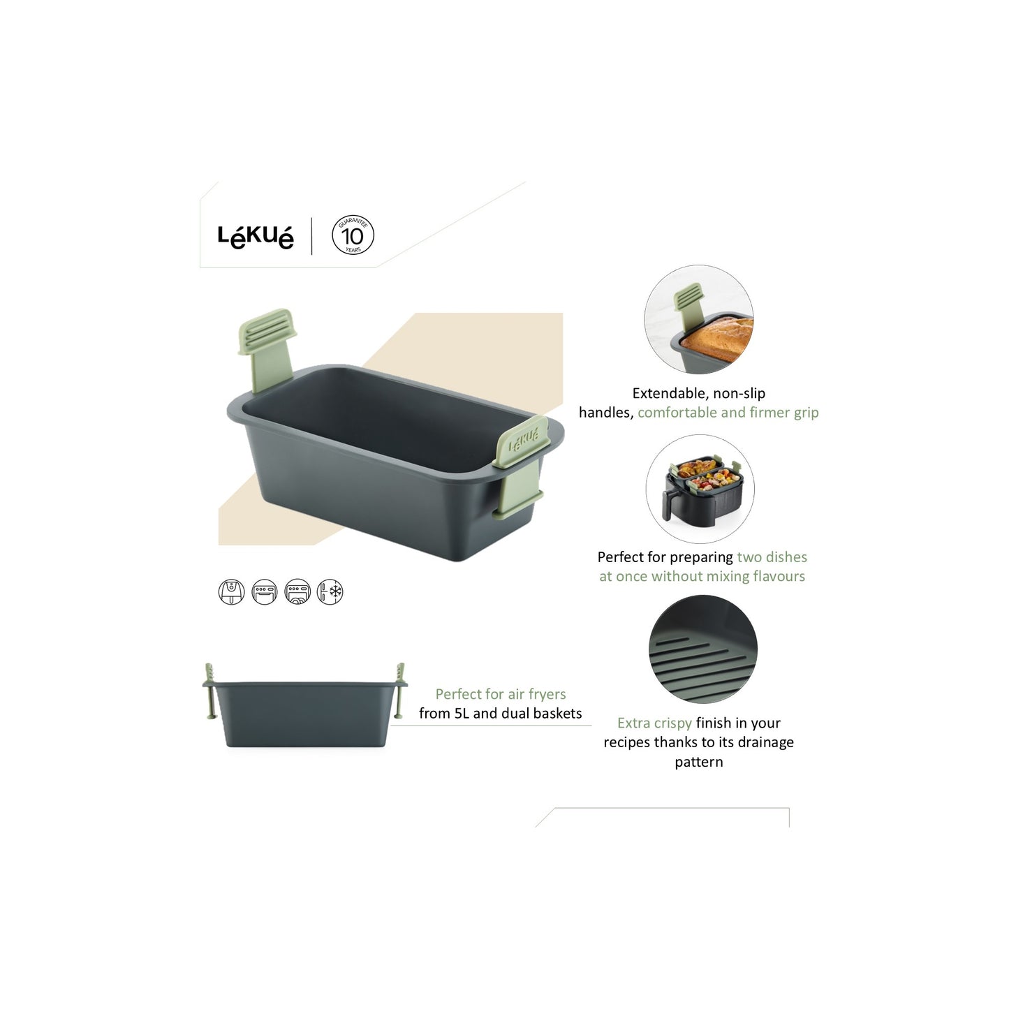 Air Fryer Rectangular Basket