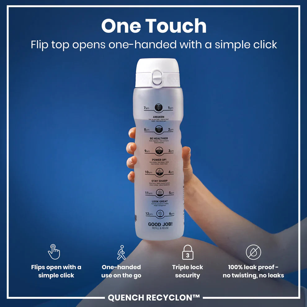 Ion8 Quench Water Bottle Motivator-1L