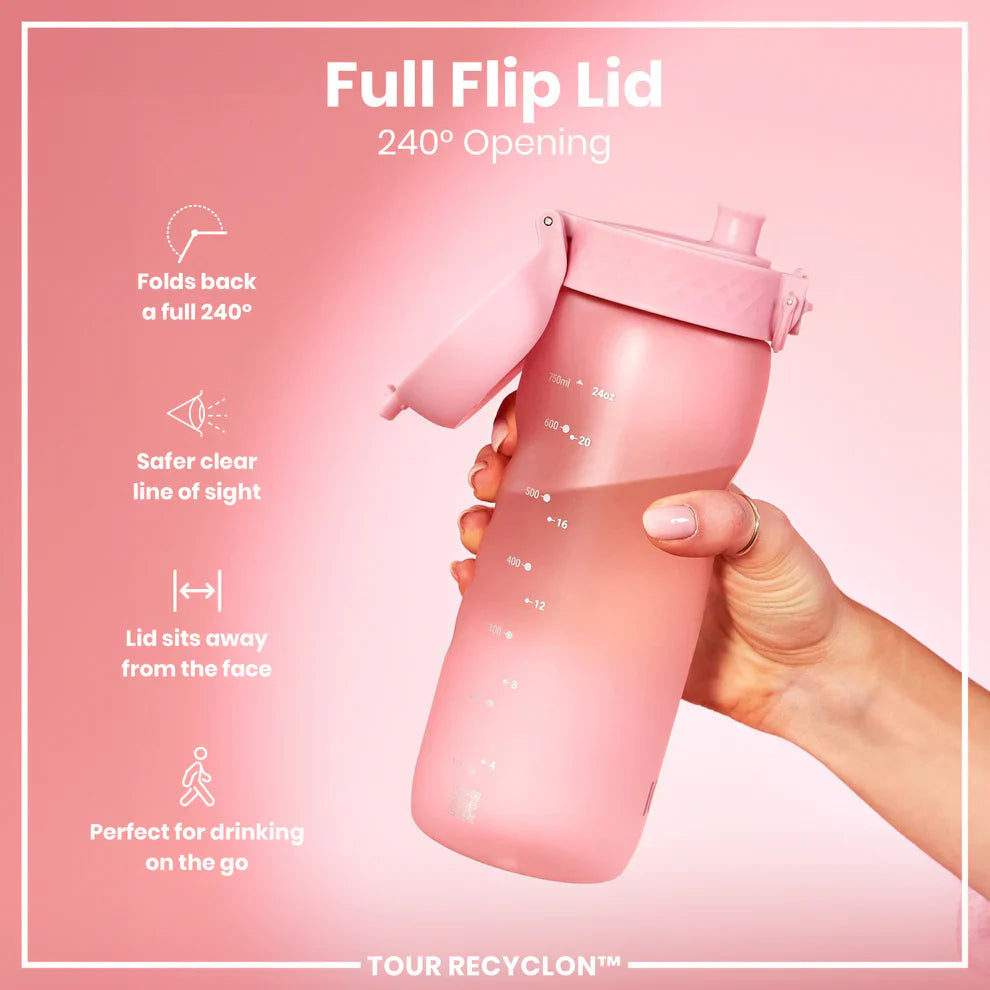 Ion8 Tour Water Bottle -Rose Quartz- 700ml