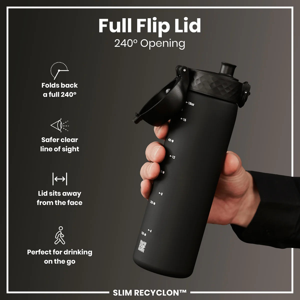 Ion8 Slim Water Bottle-Various - 500ml