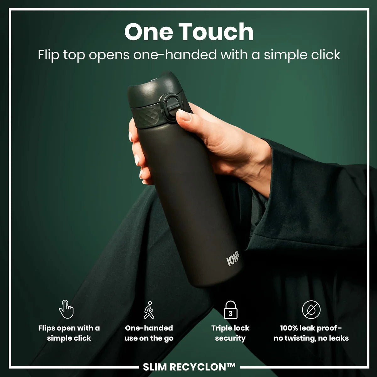 Ion8 Slim Water Bottle-Various - 500ml