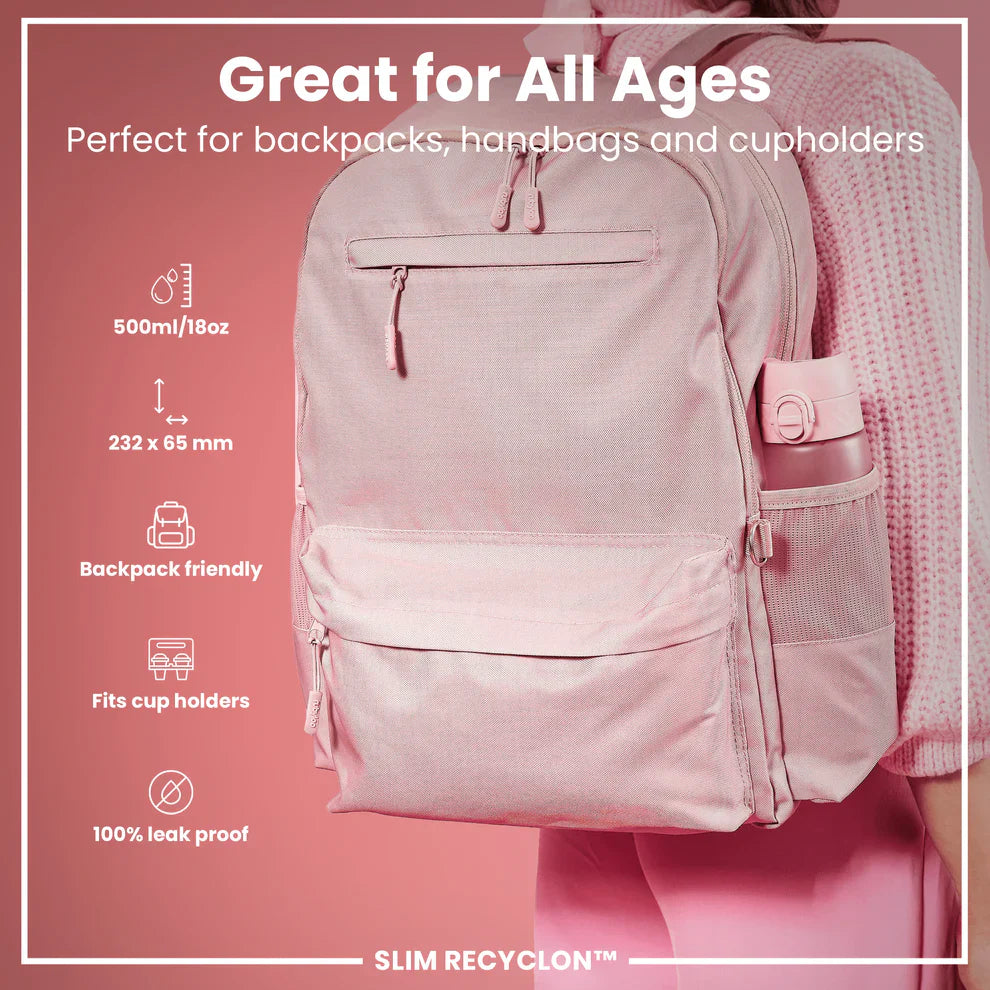 Ion8 Slim Water Bottle, 500ml - Various Colours