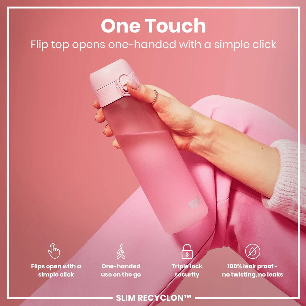 Ion8 Slim Water Bottle, 500ml - Various Colours