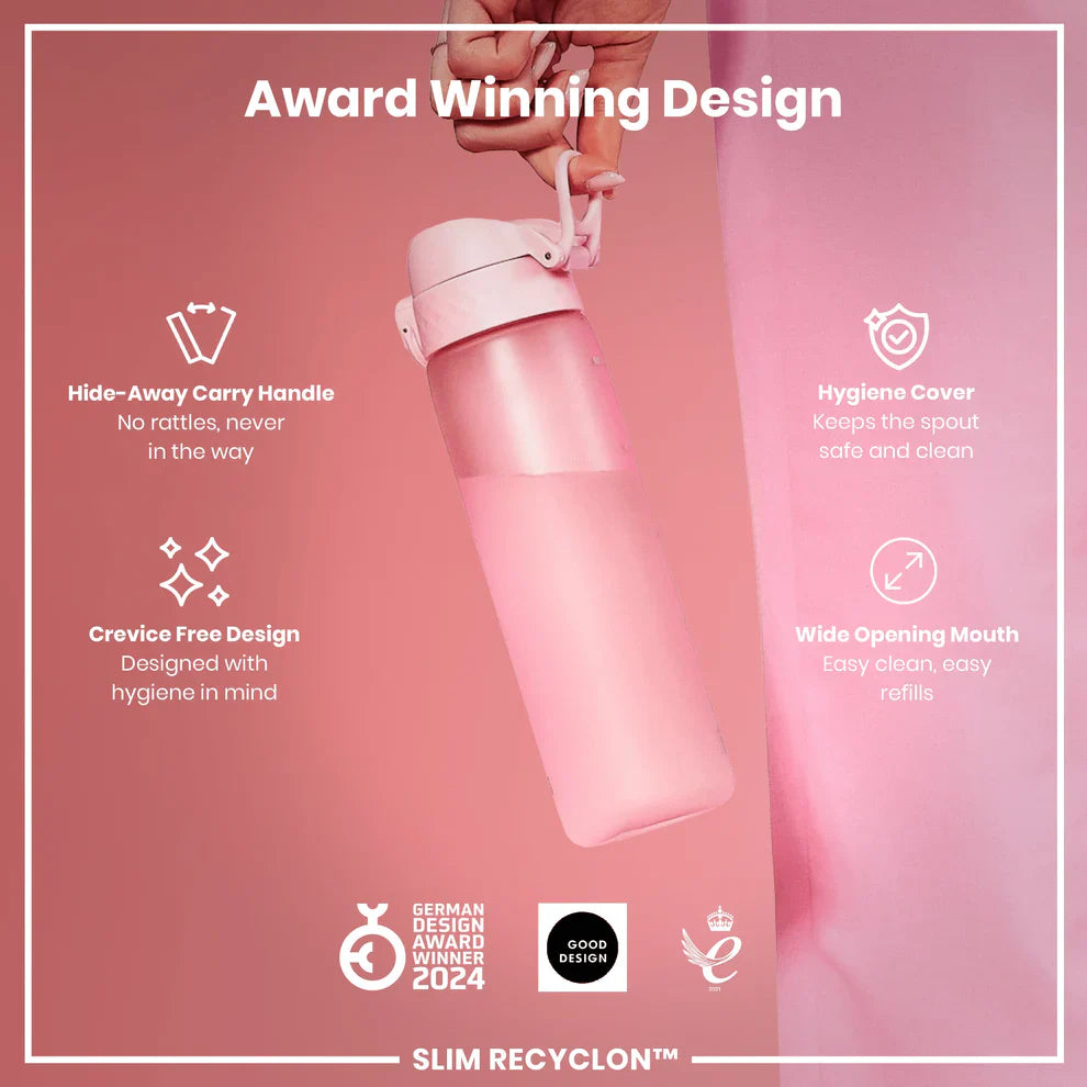 Ion8 Slim Water Bottle, 500ml - Various Colours