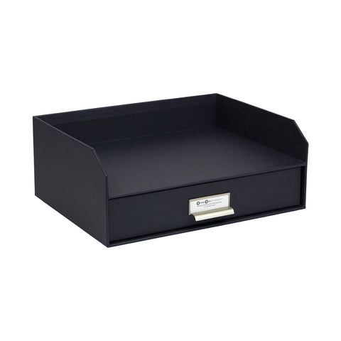 Walter- Letter Tray With Drawer - White