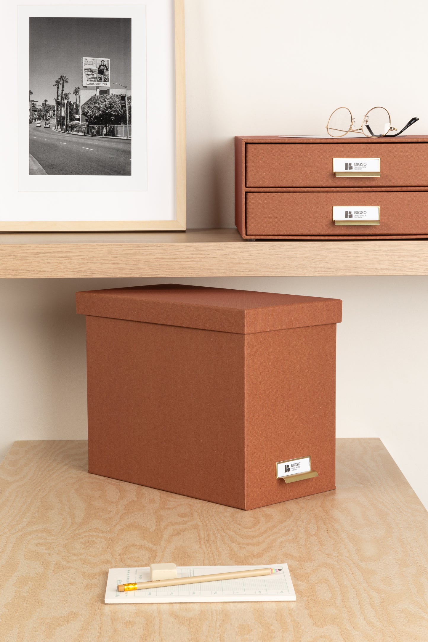 Johan File Holder- 100% Recycled Paper- Sienna