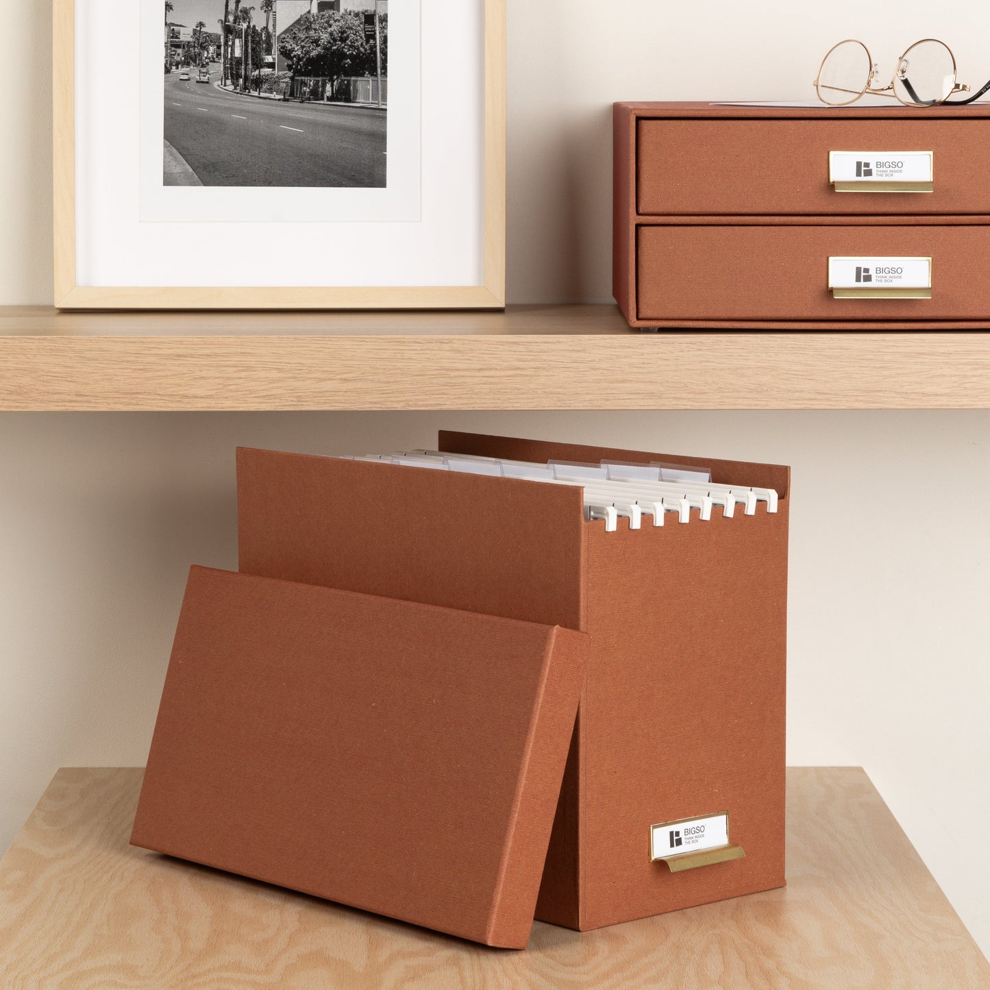 Johan File Holder- 100% Recycled Paper- Sienna