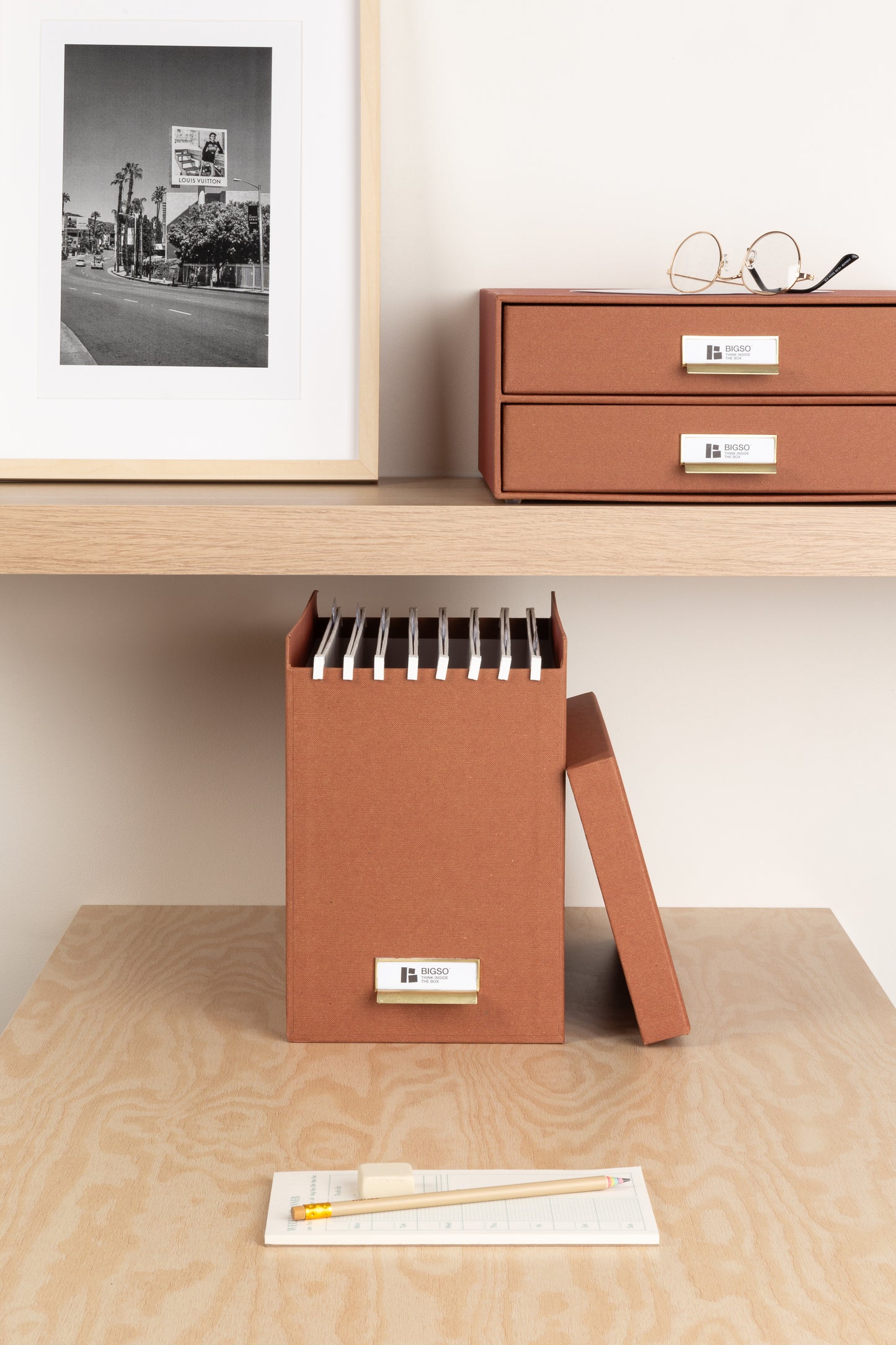 Johan File Holder- 100% Recycled Paper- Sienna