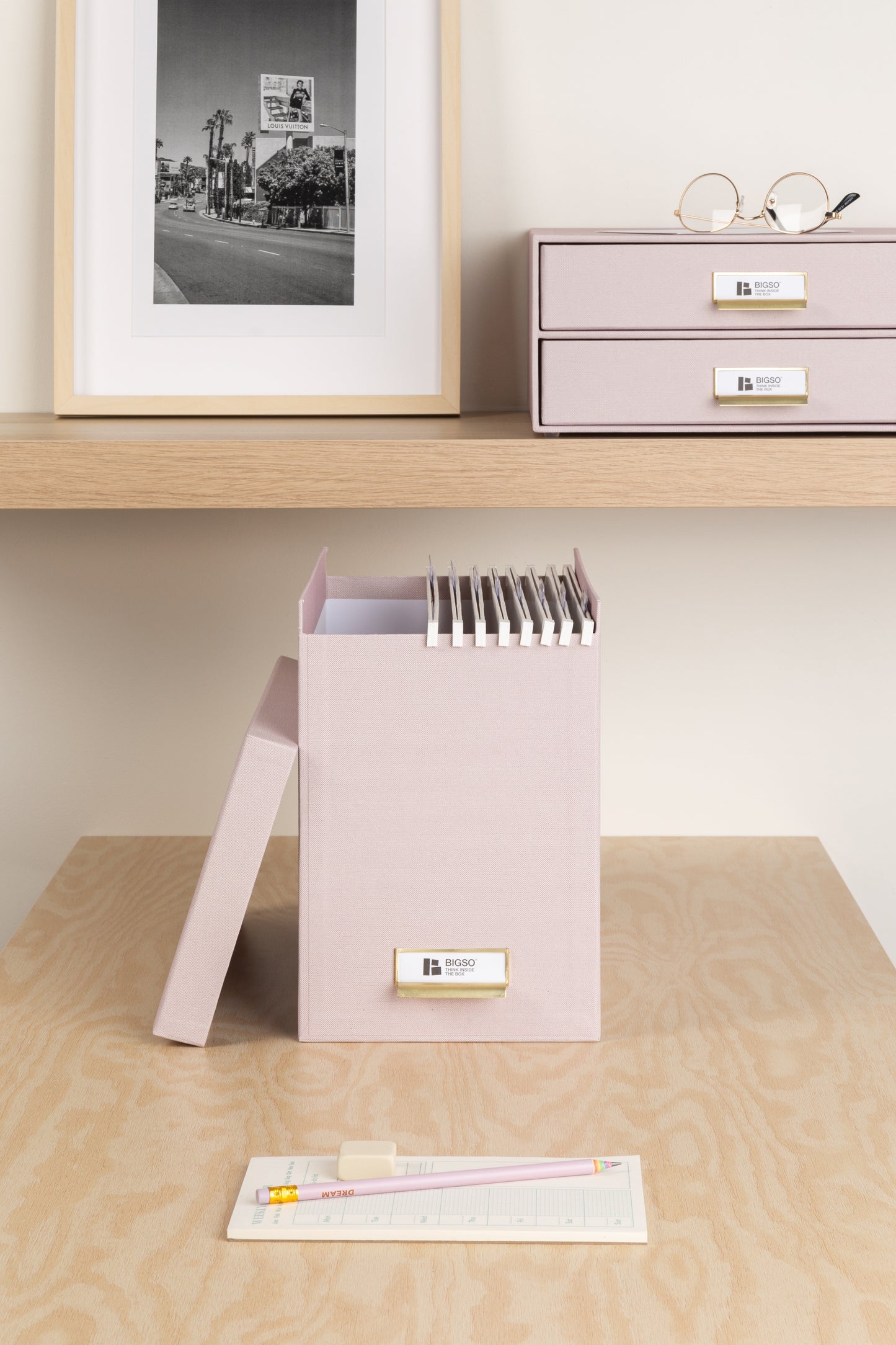 Johan File Holder- Rose- 100% Recycled Paper