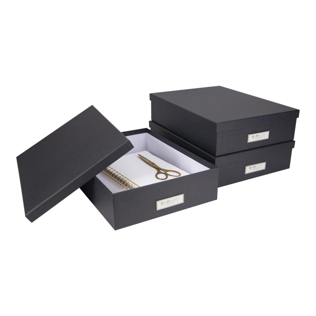 OSKAR Document box- Dark Grey