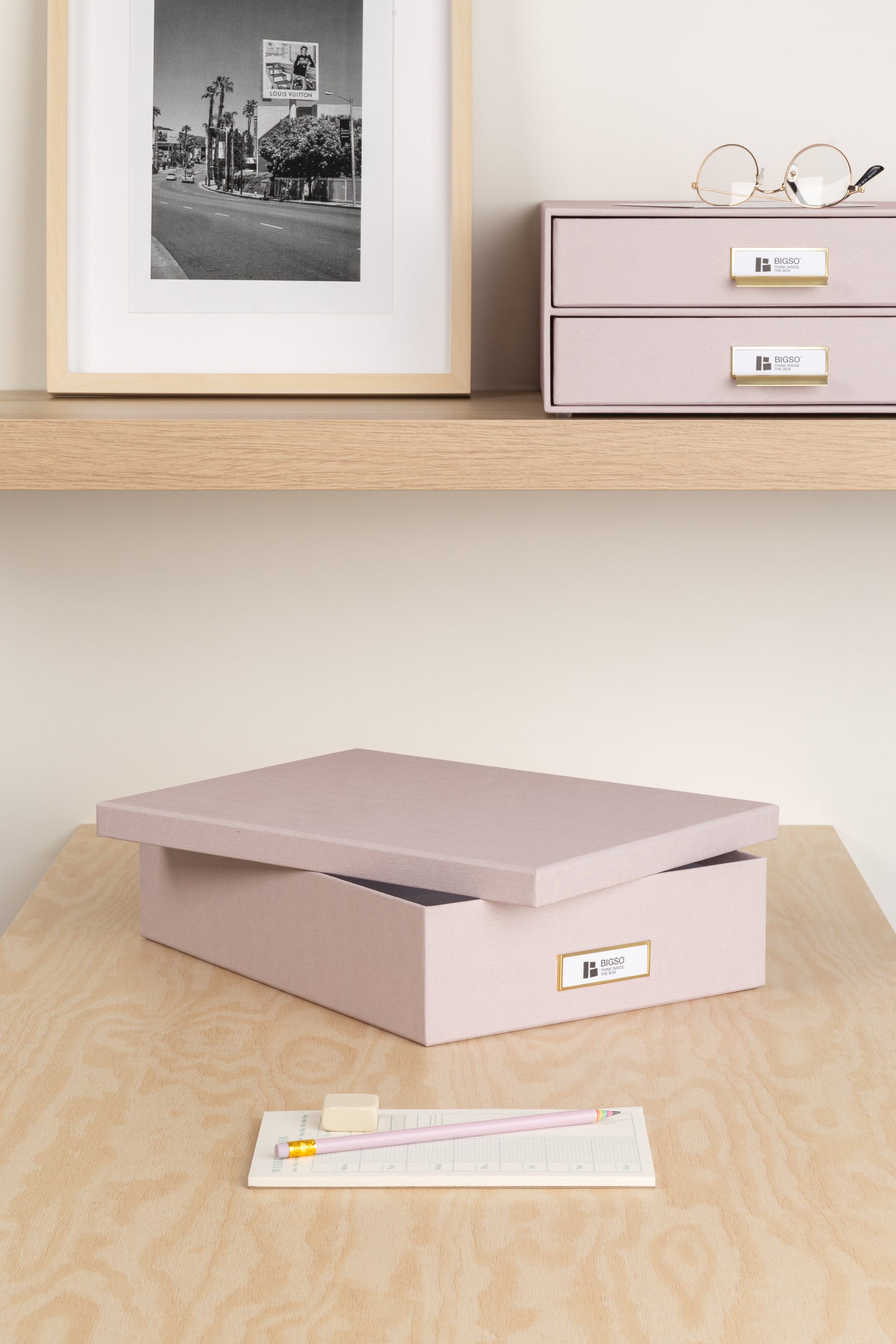 Oskar Document Box- A4- Rose