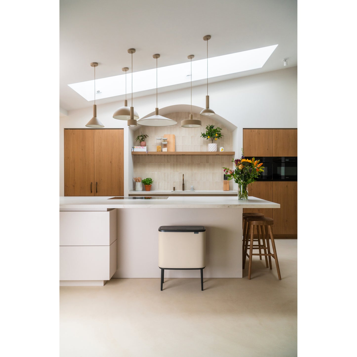 Bo Touch Bin 11 + 23L - Soft Beige