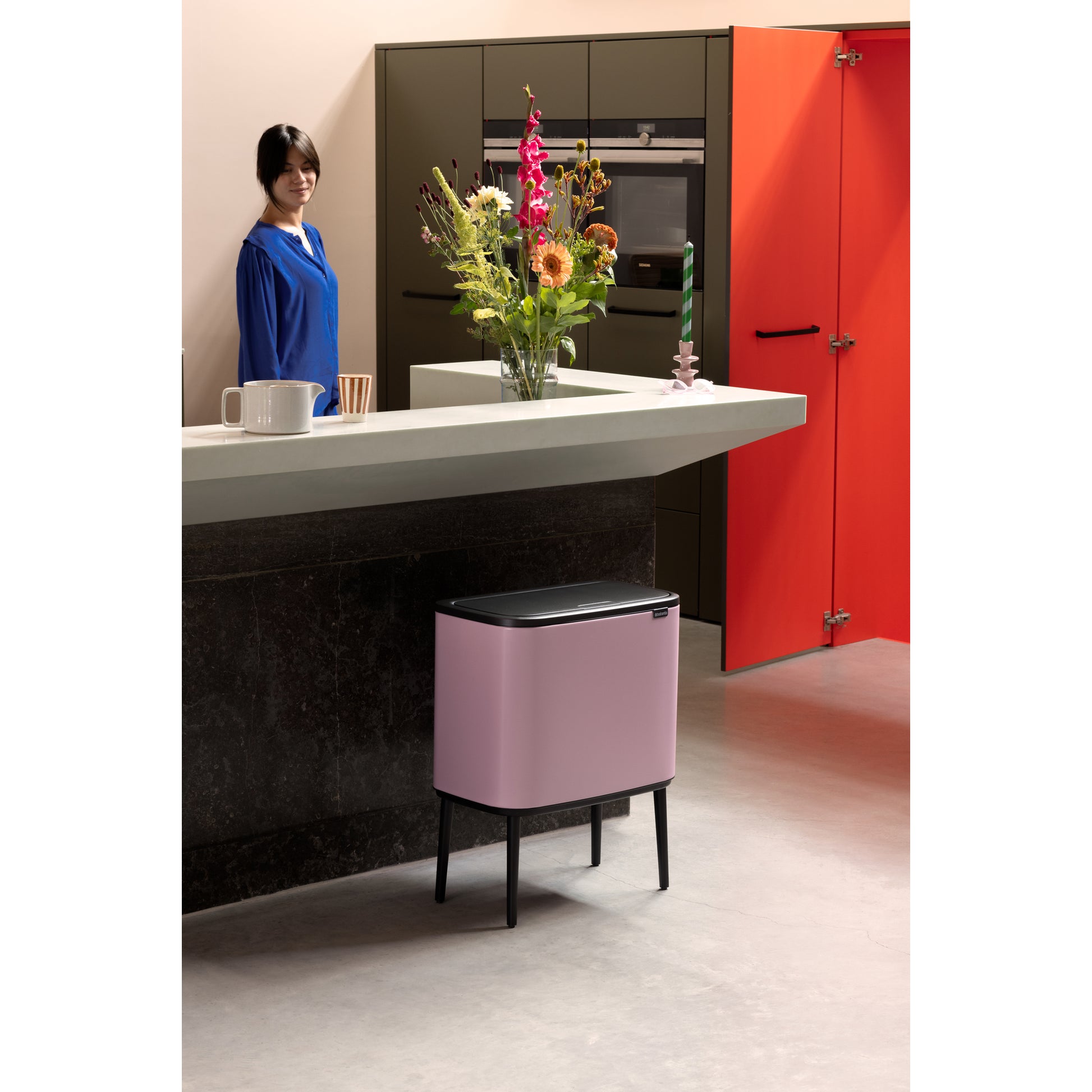 Bo Touch Bin- 11/23L- Lilac Pink - The Organised Store