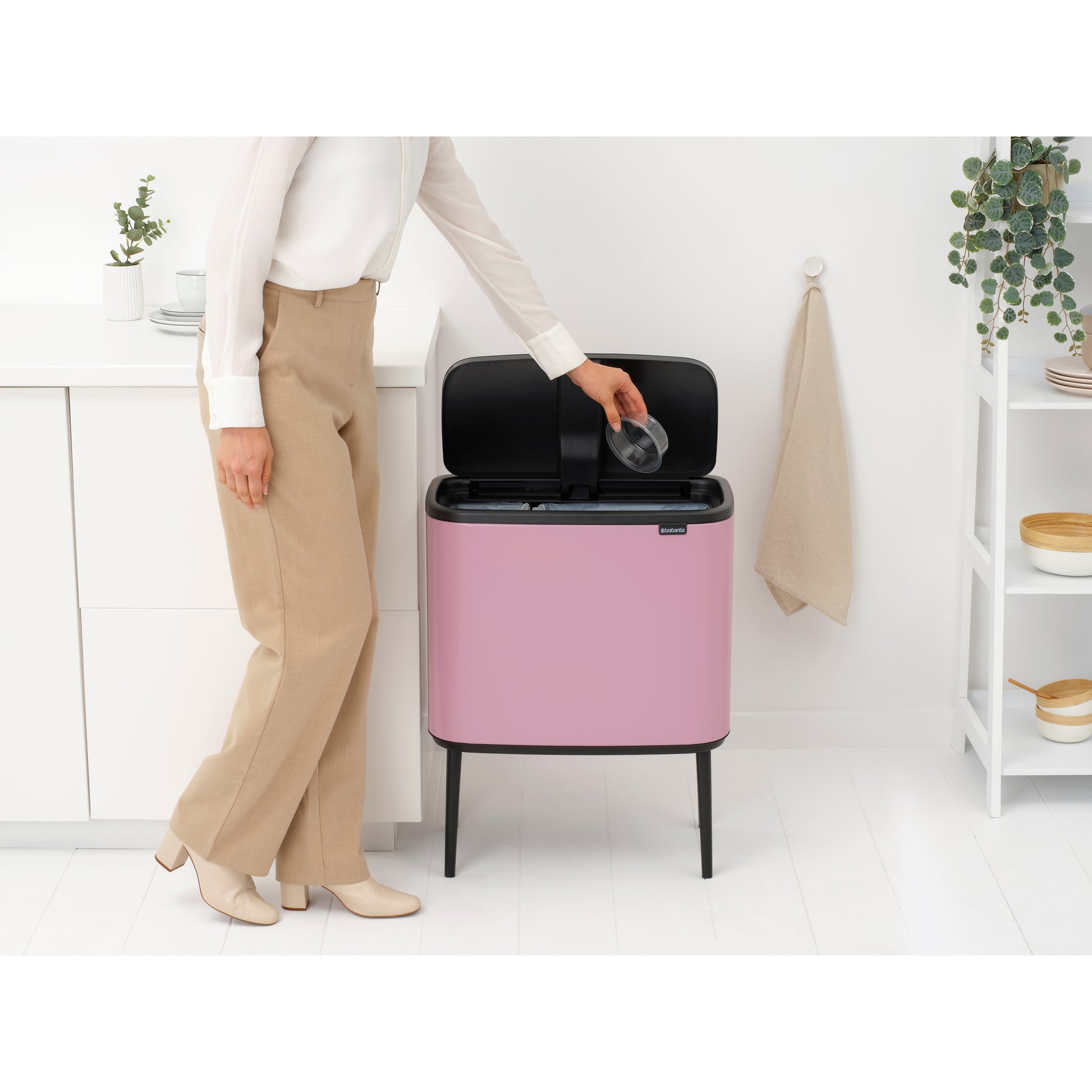 Bo Touch Bin- 11/23L- Lilac Pink - The Organised Store