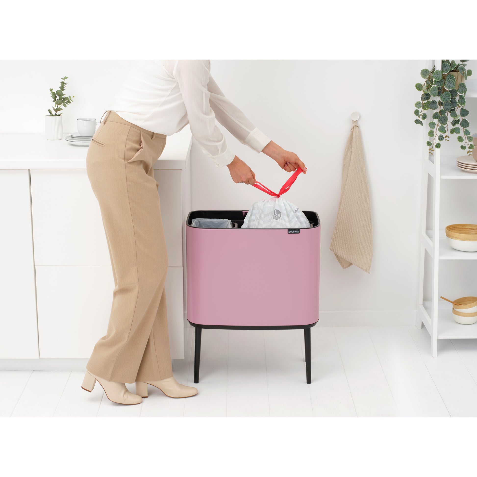 Bo Touch Bin- 11/23L- Lilac Pink - The Organised Store