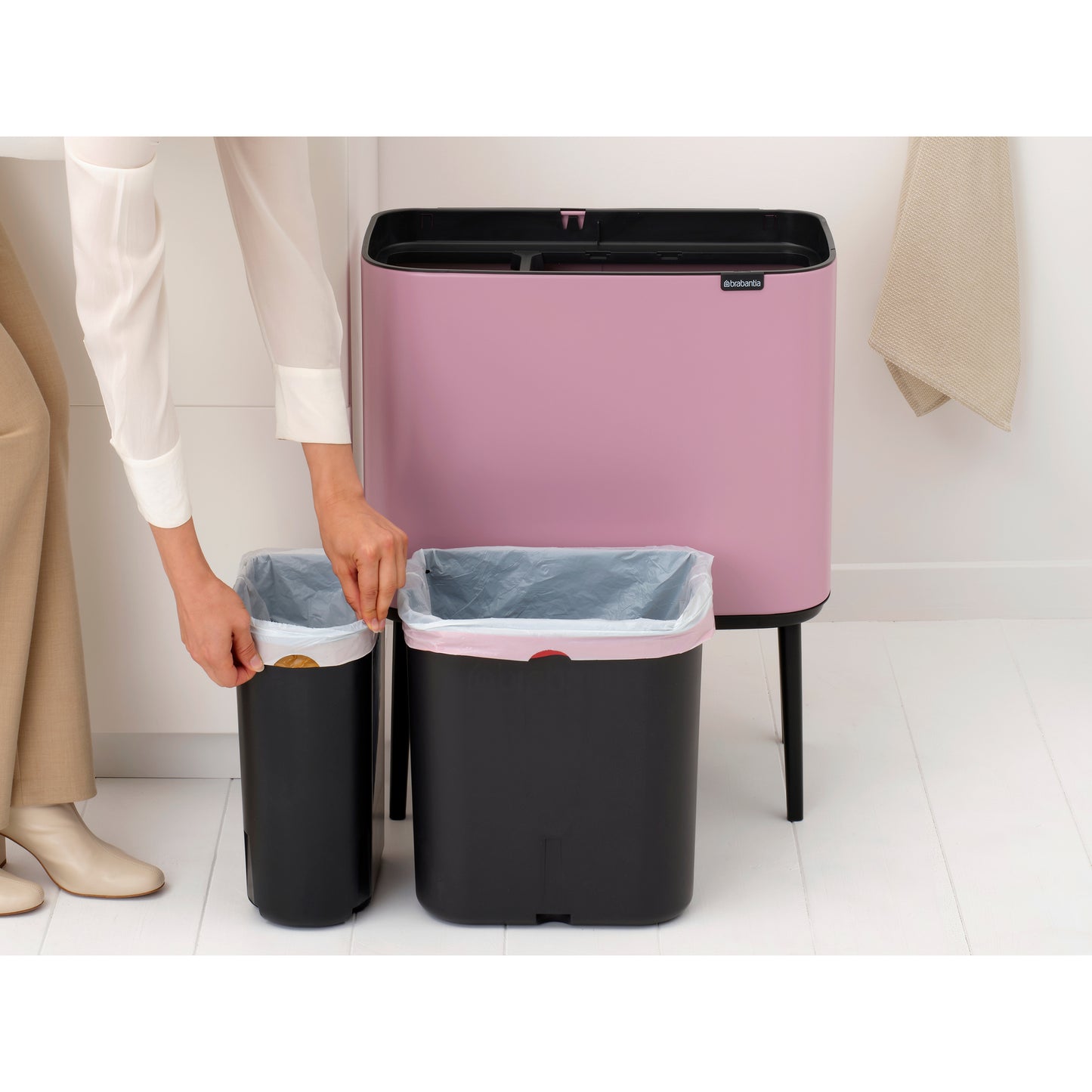 Bo Touch Bin- 11/23L- Lilac Pink - The Organised Store