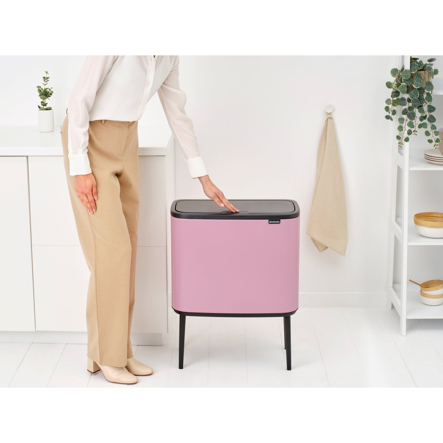 Bo Touch Bin- 11/23L- Lilac Pink - The Organised Store