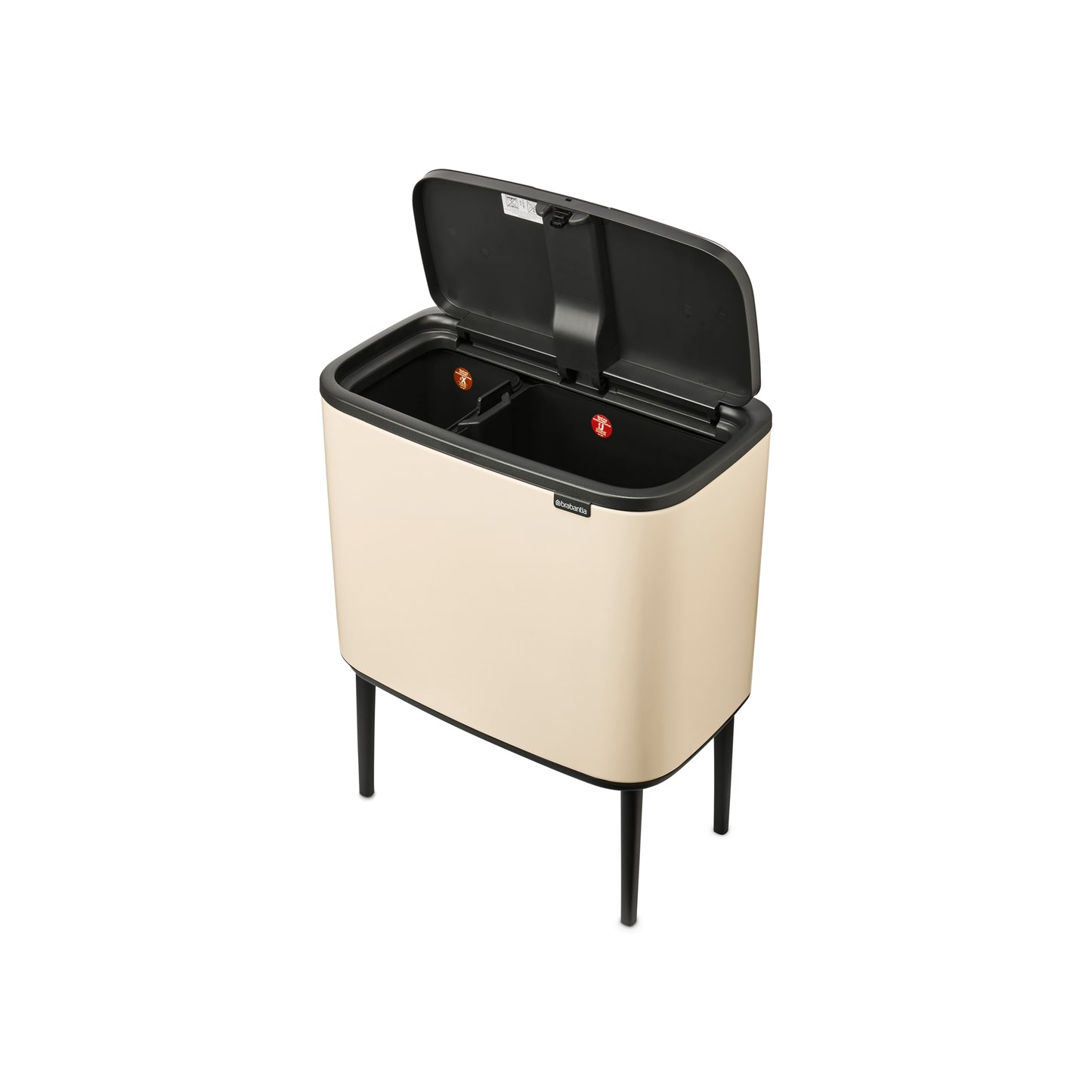 Bo Touch Bin- 11 + 23L- Soft Beige - The Organised Store