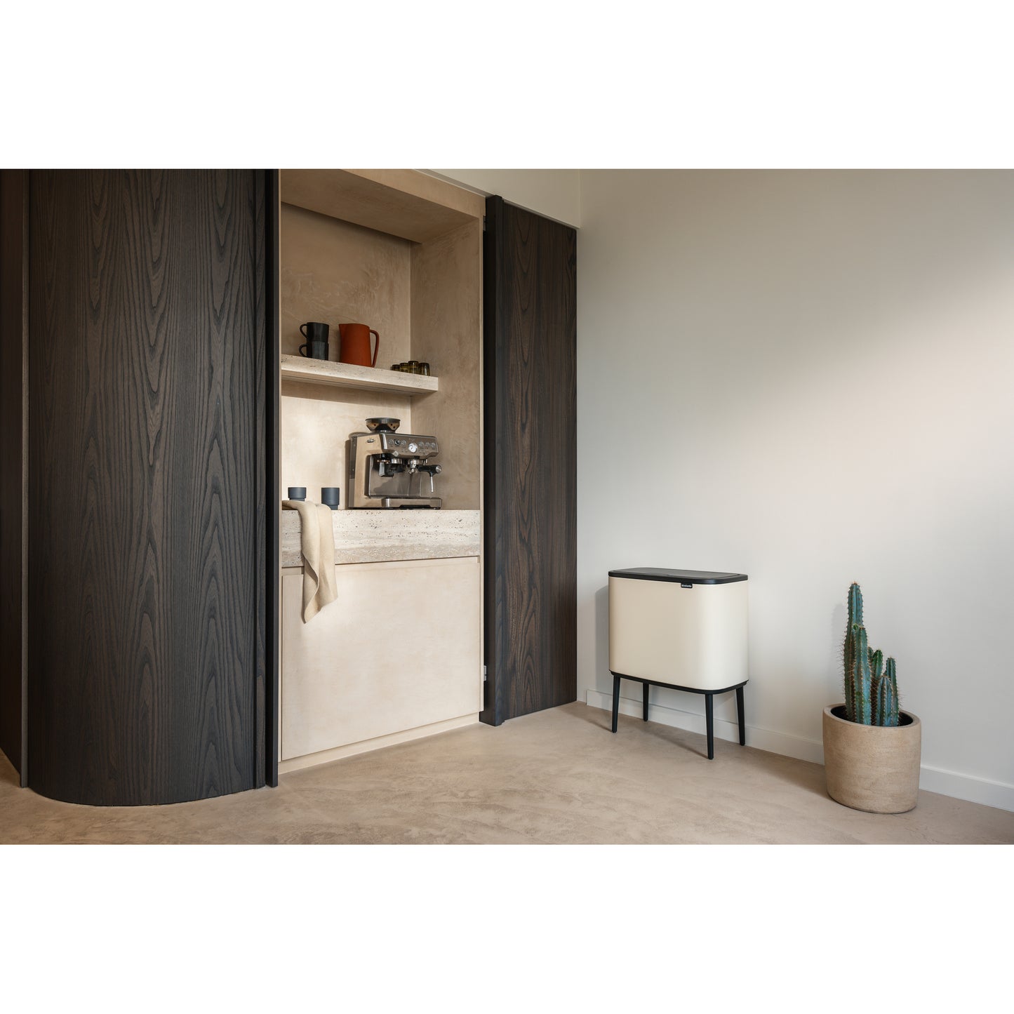 Bo Touch Bin 11 + 23L - Soft Beige