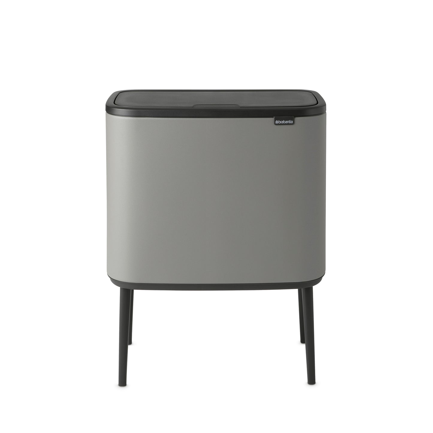 Bo Touch Bin-11 + 23 litre - Mineral Concrete Grey - The Organised Store