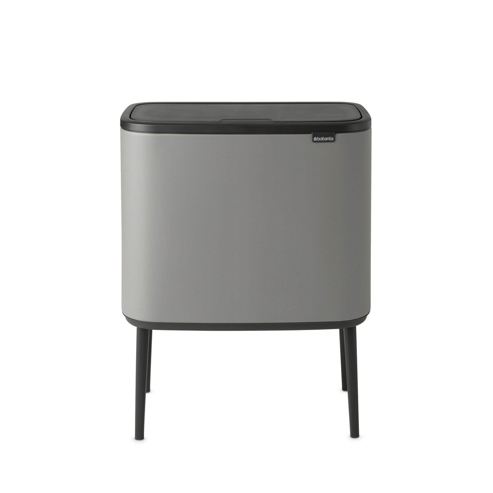 Bo Touch Bin-11 + 23 litre - Mineral Concrete Grey - The Organised Store