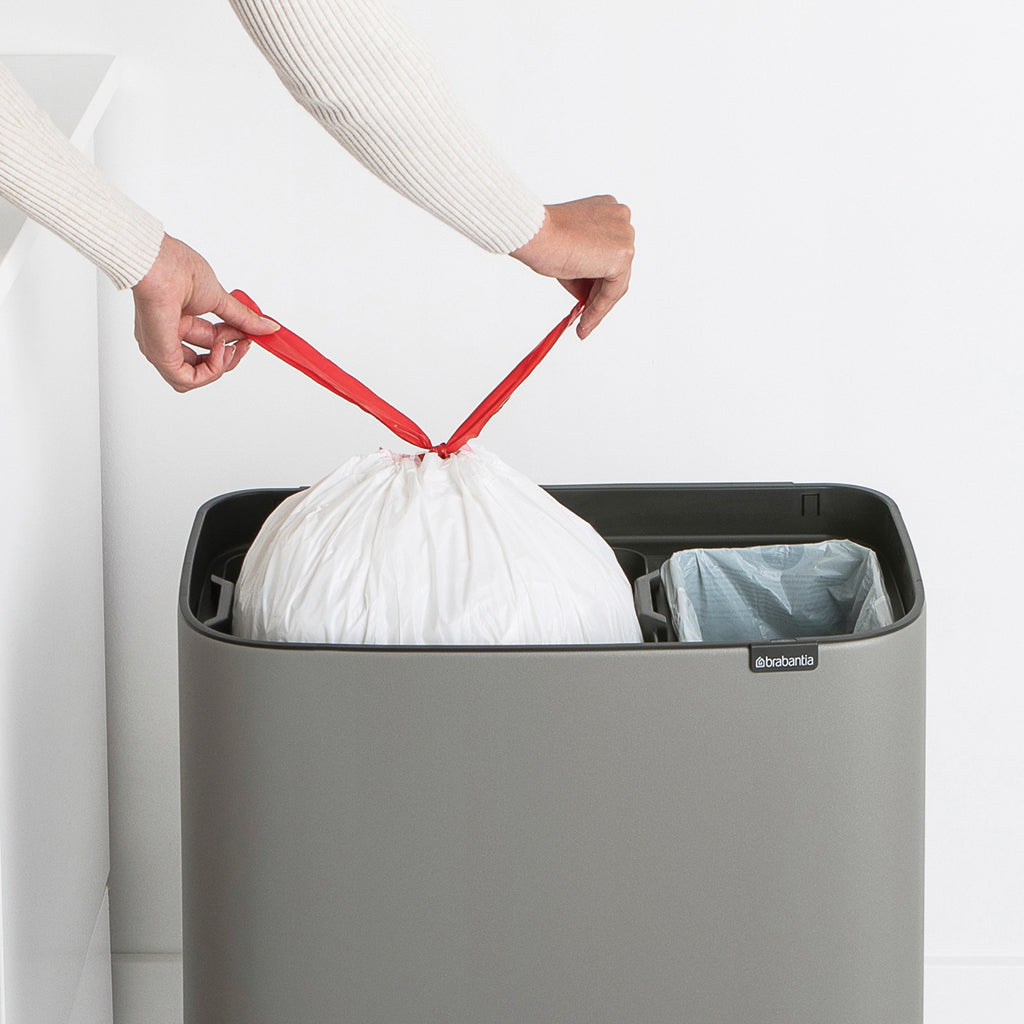 Bo Touch Bin-11 + 23 litre - Mineral Concrete Grey - The Organised Store