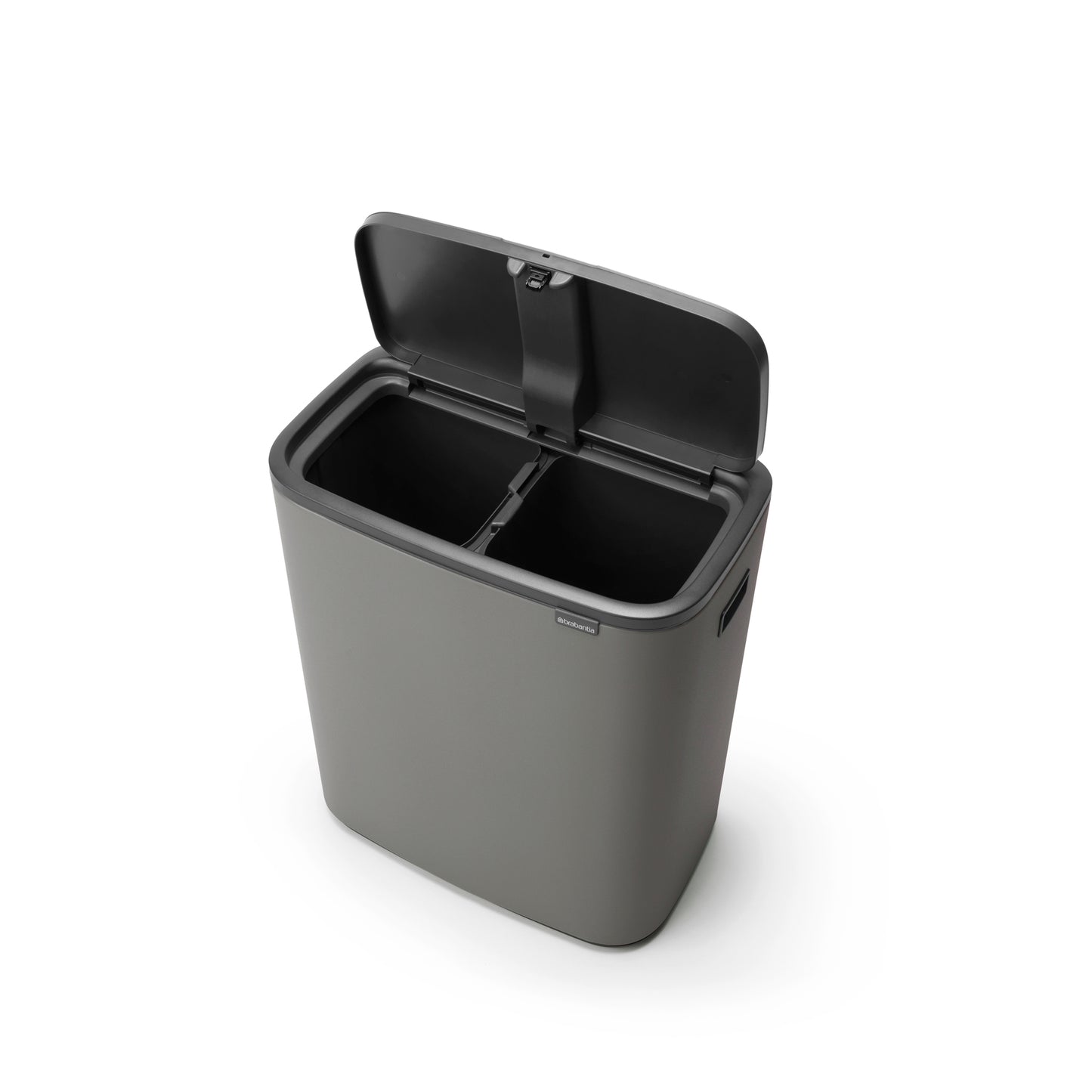 Bo Touch Bin 2 x 30L- Mineral Concrete Grey - The Organised Store