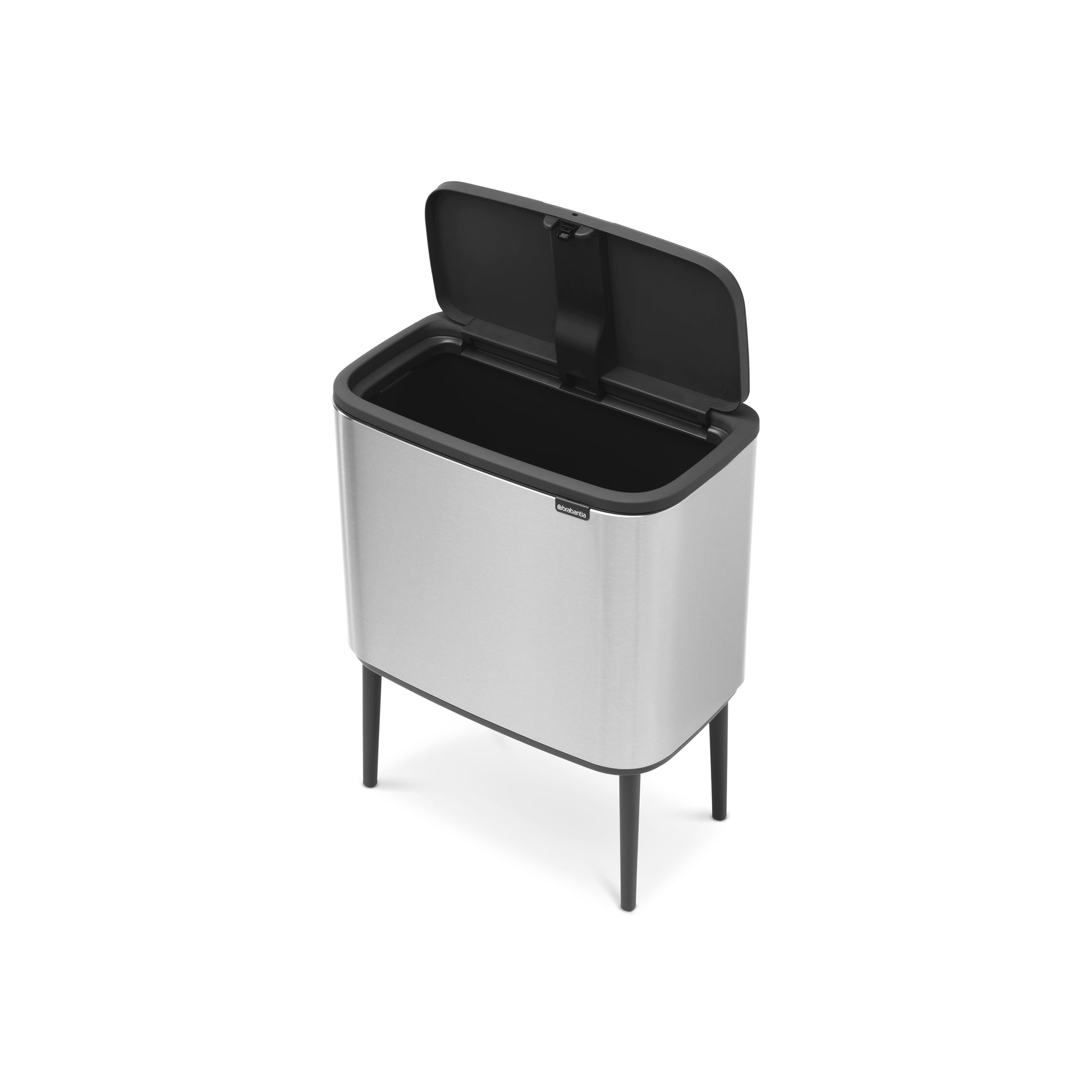 Bo Touch Bin With 1 Inner Bucket 36L Matt Steel - The Organised Store