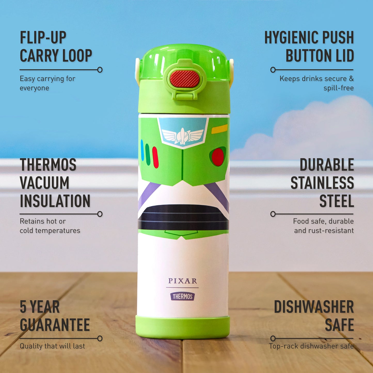Thermos Disney & Pixar Toy Story Buzz Bottle- 470ml