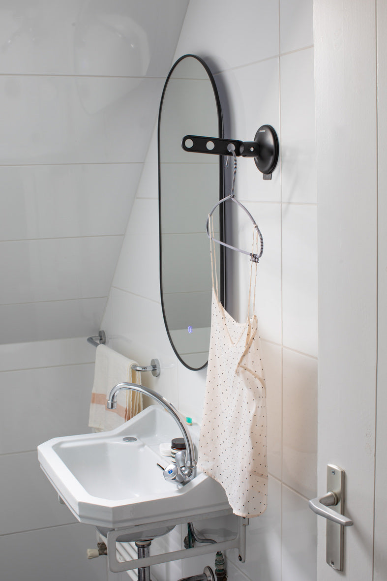 Clothes Hook With Suction Cup, Black