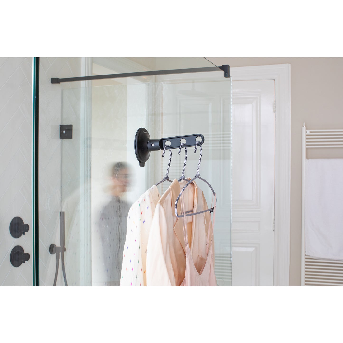 Clothes Hook With Suction Cup, Black