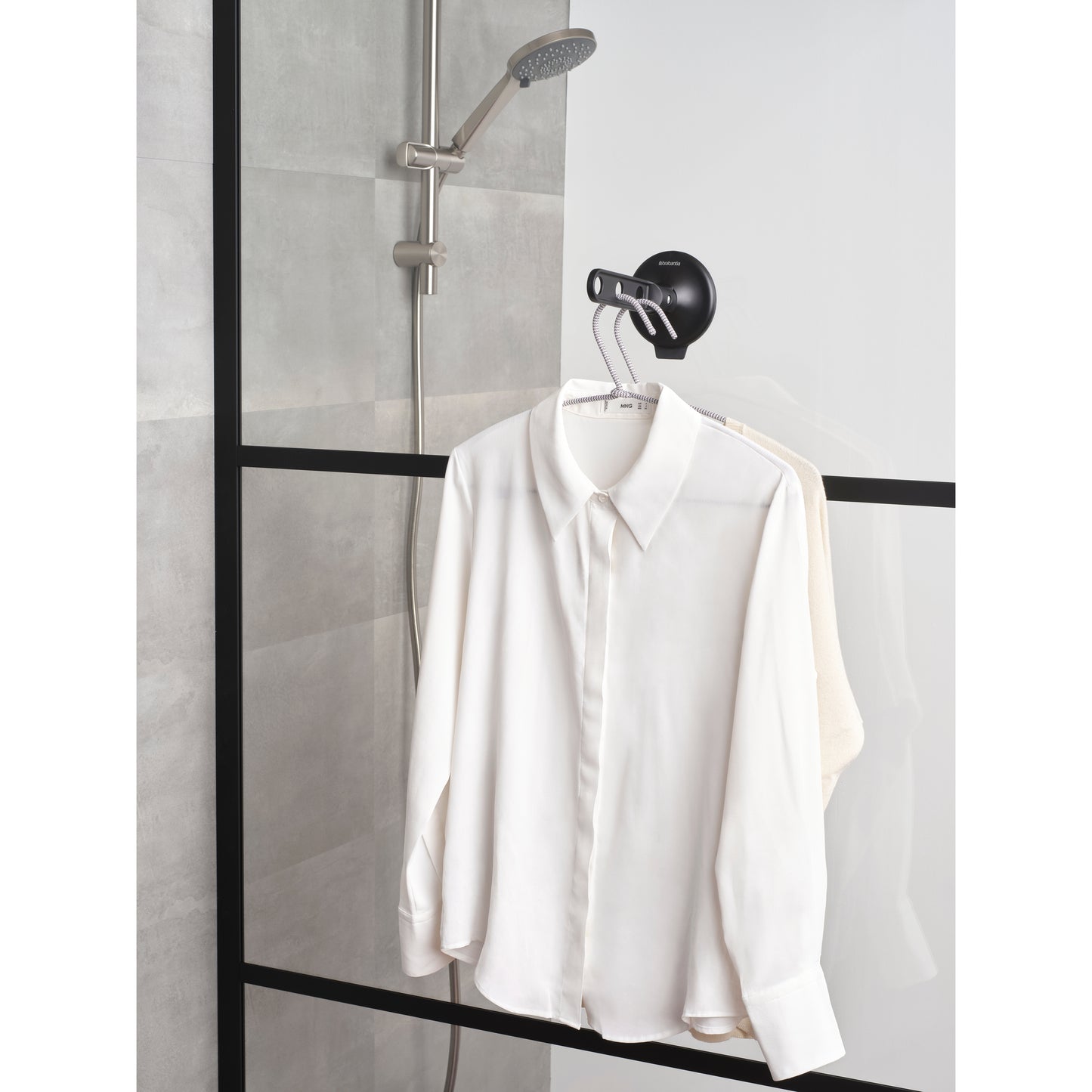 Clothes Hook With Suction Cup, Black