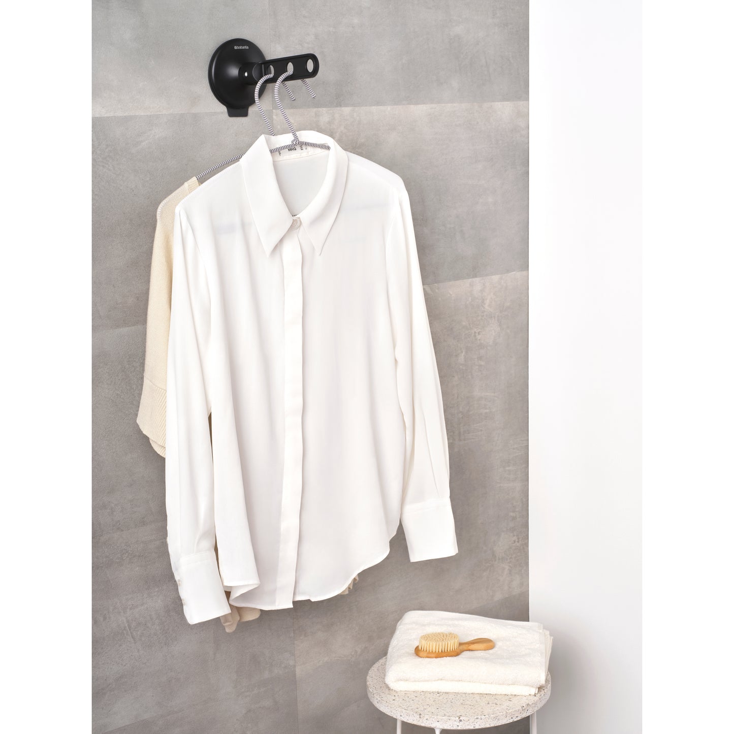 Clothes Hook With Suction Cup, Black