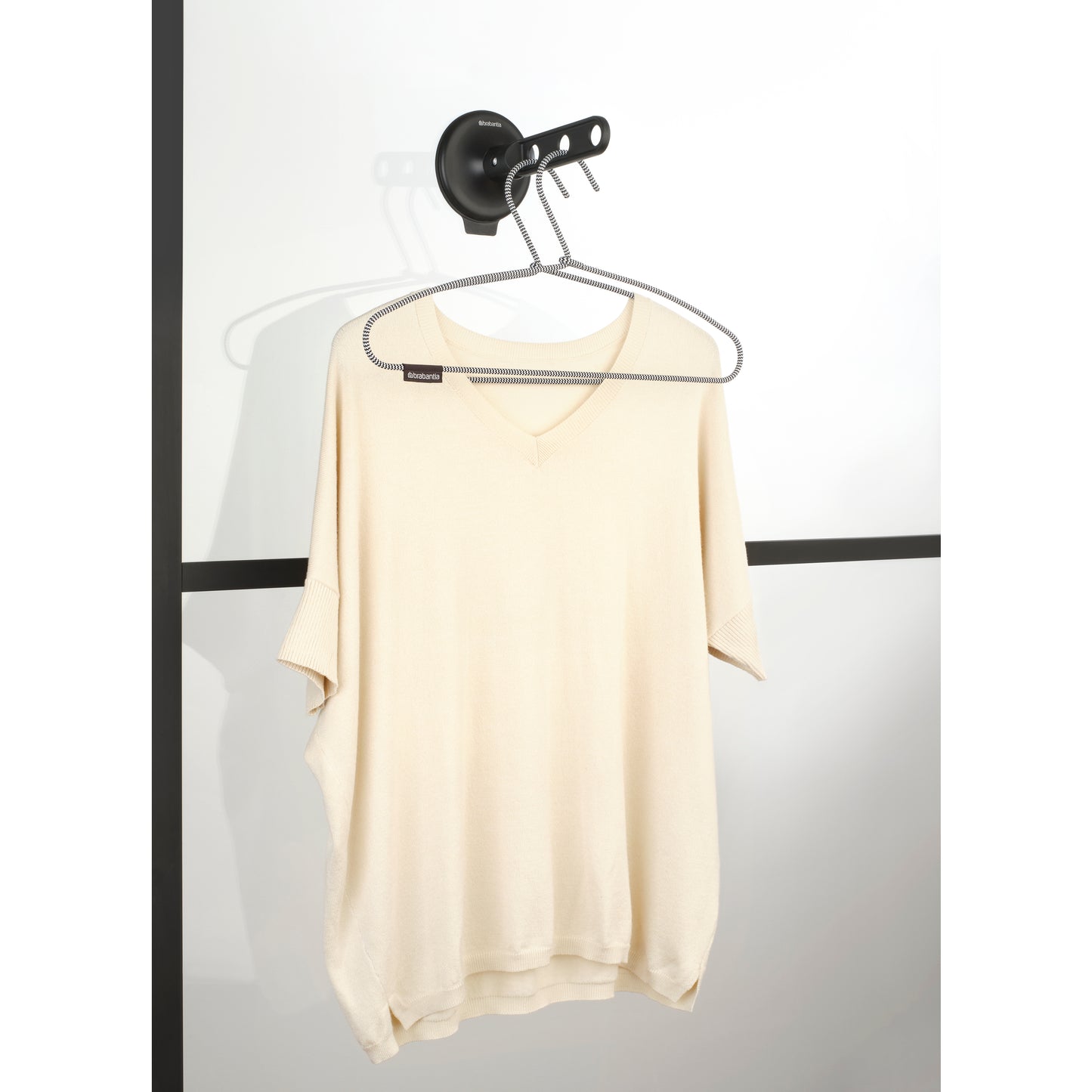 Clothes Hook With Suction Cup, Black