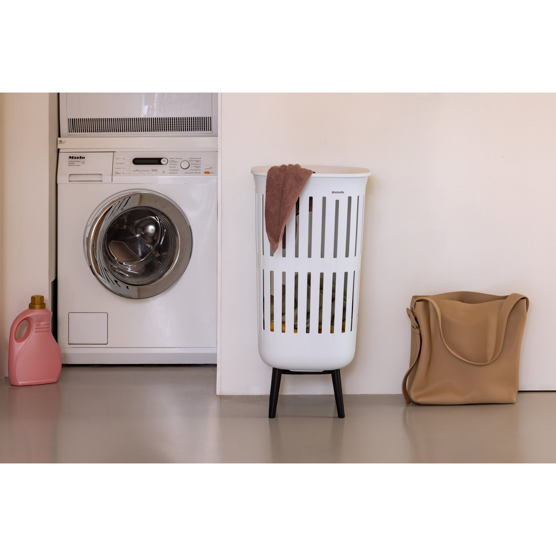 Collect-It Laundry Basket Hi 55L - White - The Organised Store