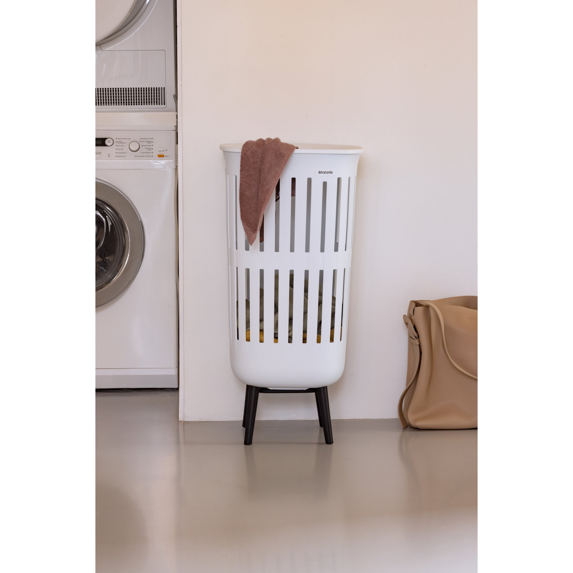 Collect-It Laundry Basket Hi 55L - White - The Organised Store