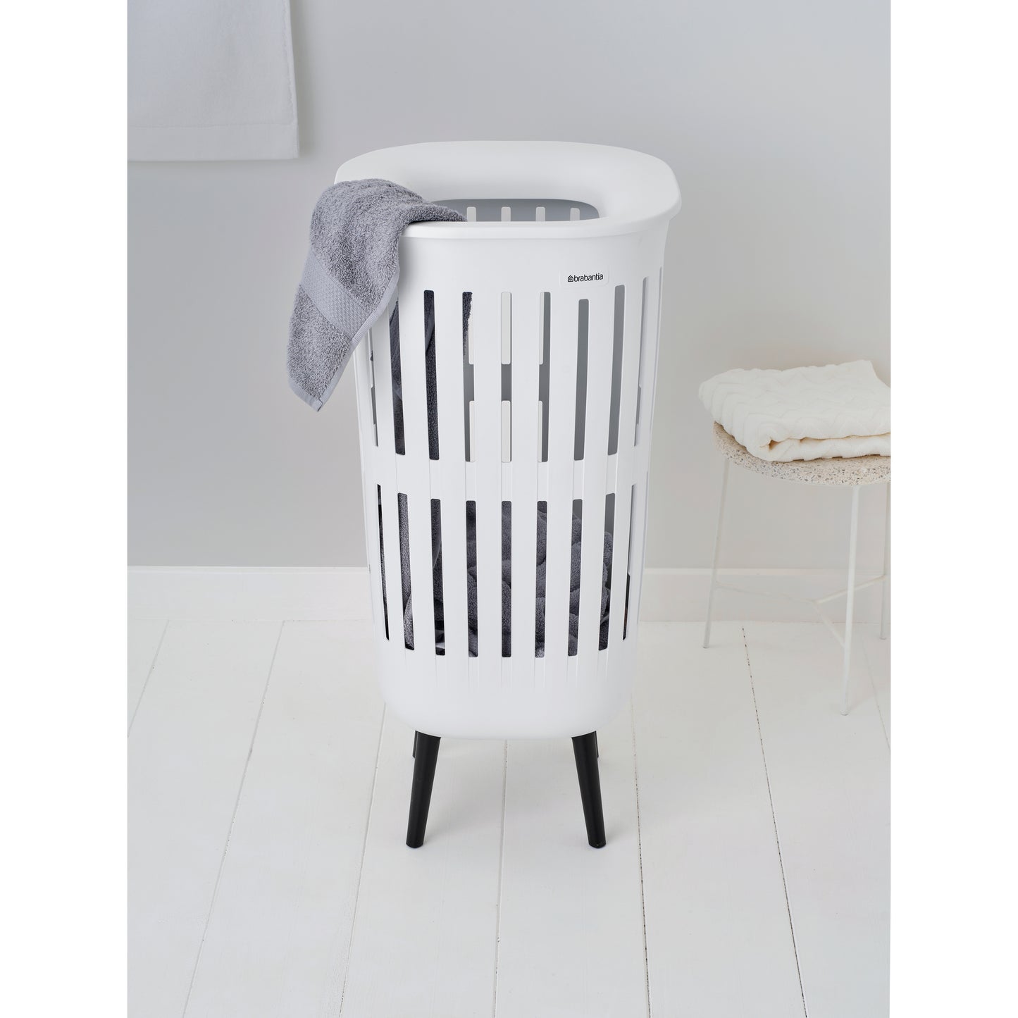 Collect-It Laundry Basket Hi 55L - White - The Organised Store