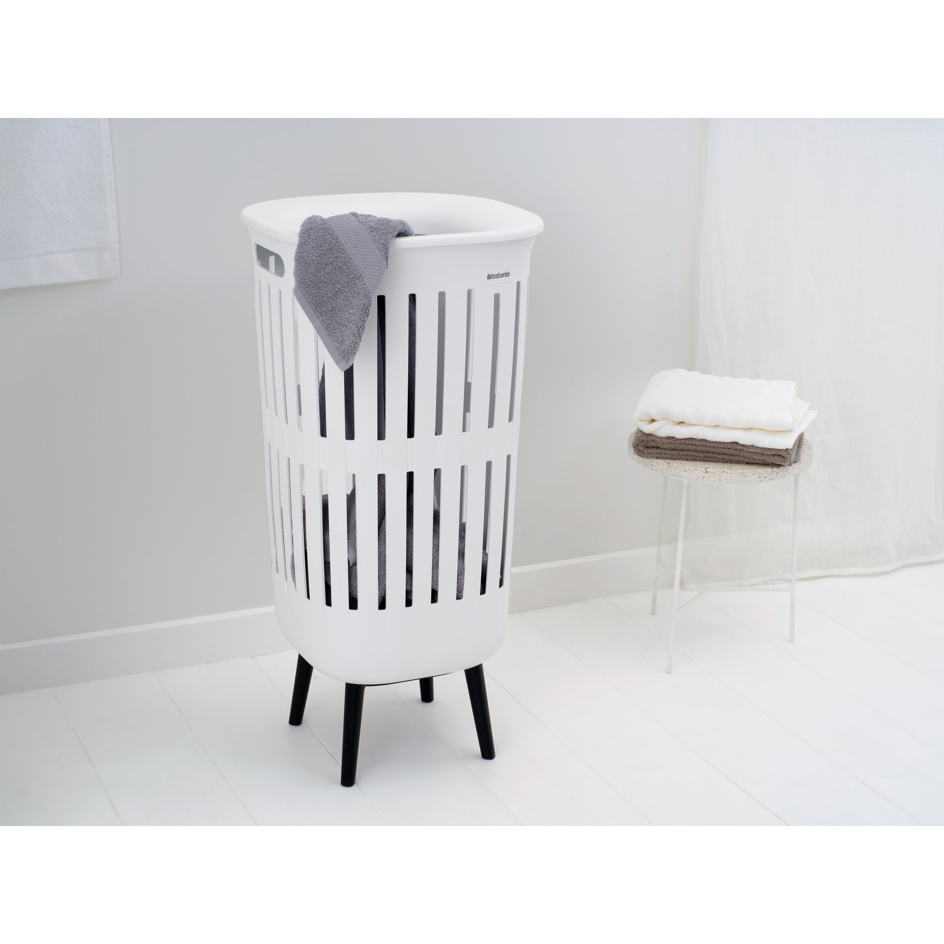 Collect-It Laundry Basket Hi 55L - White - The Organised Store