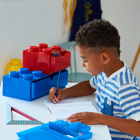 Lego 8-Stud Desk Drawer - Blue