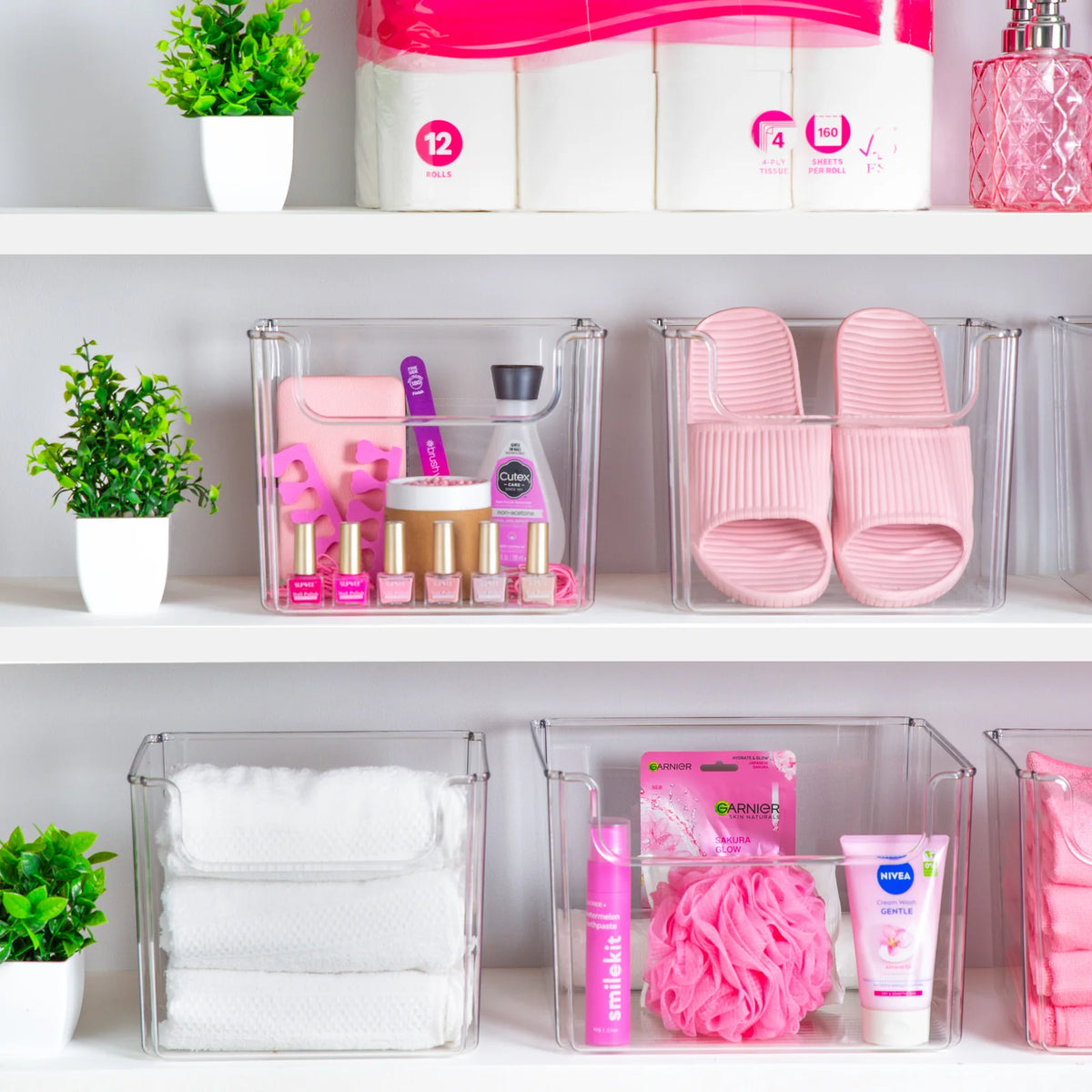 Open Front Storage Bin - Various Sizes