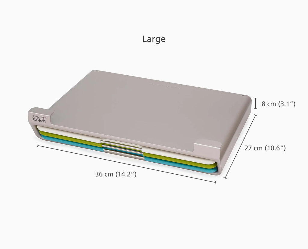 Folio™ Slim 3-piece Under-shelf Multicolour Chopping Board Set